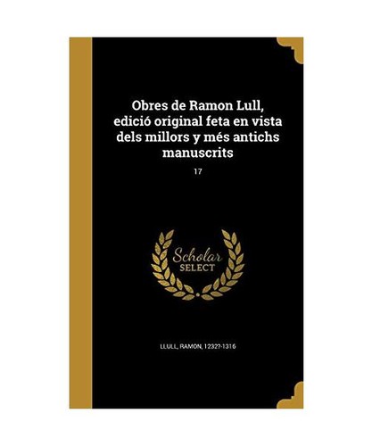 Obres ramon lull edició - de,